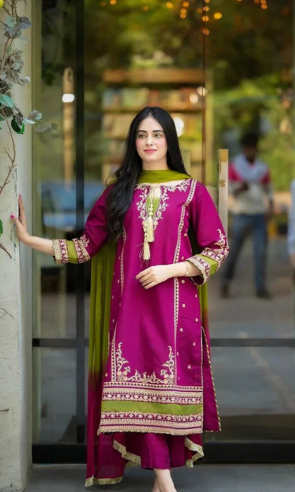 LUXURY PREMIUM EMB 3PC LAWN 2026