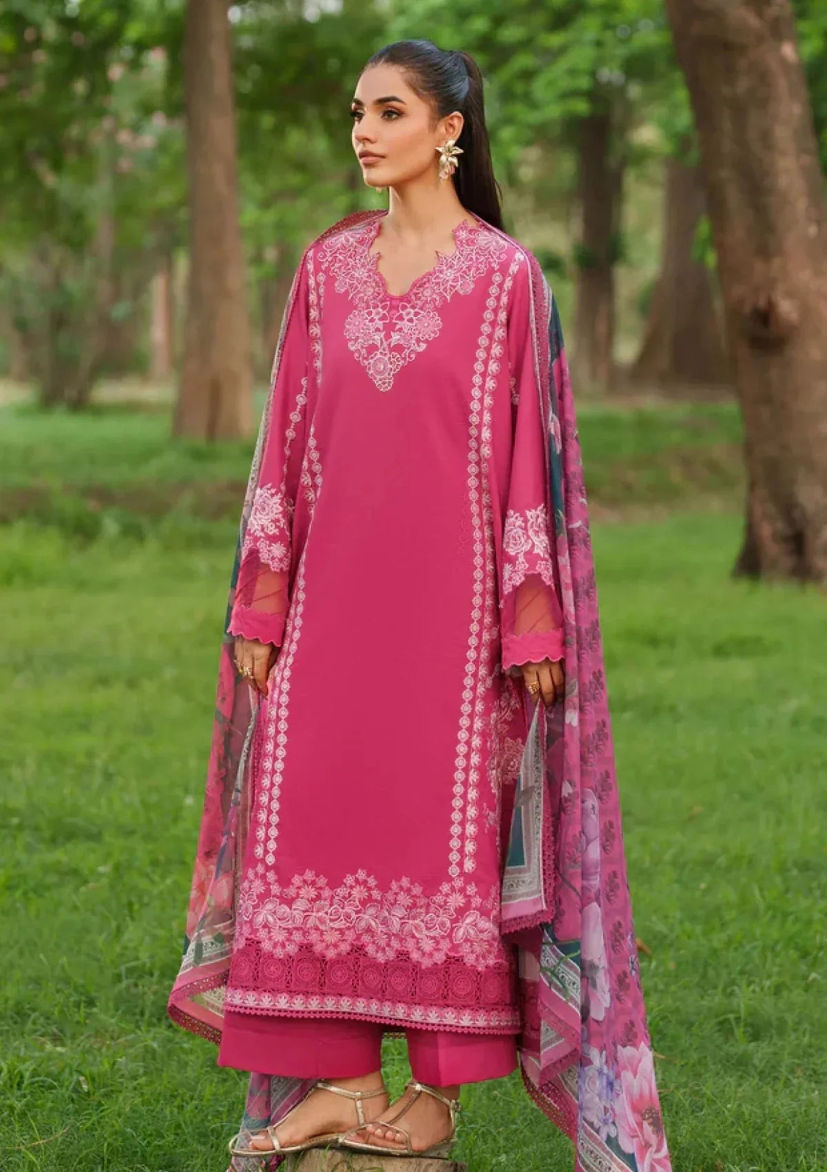 LUXURY PREMIUM EMB 3PC LAWN COLLECTION 2026