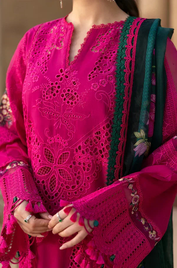3PC Lawn Embroidered Shirt With Digital Printed Jacquard Dupatta- 5038