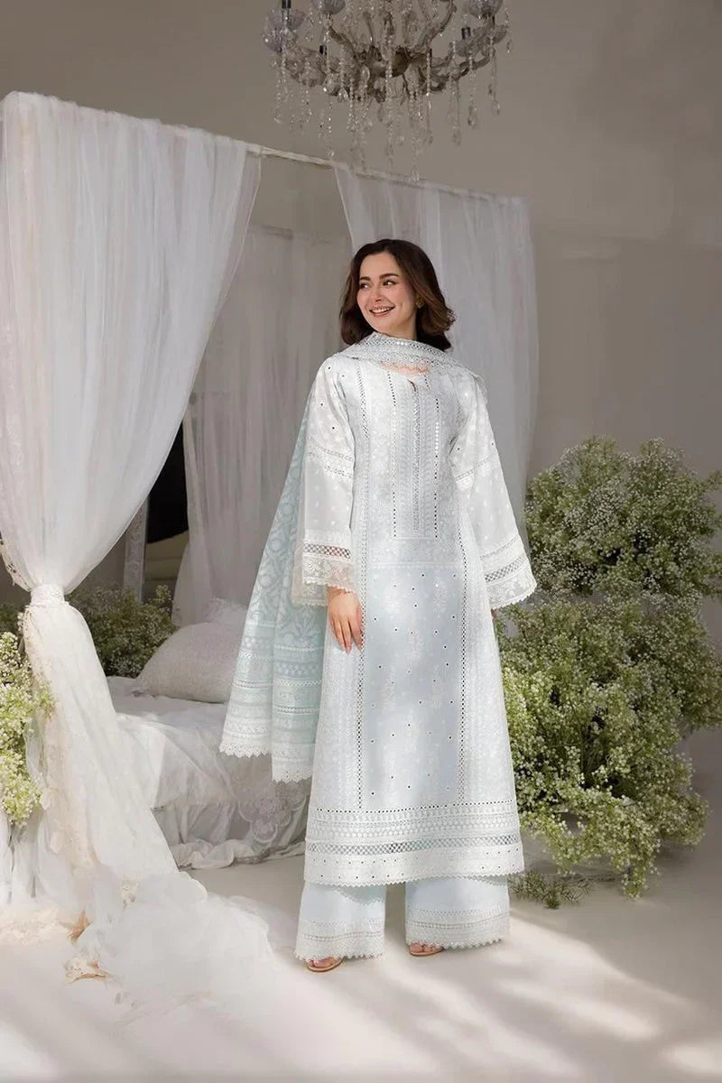 Lawn-3PC Embroidered Shirt with Digital Printed Chiffon Dupatta-5103