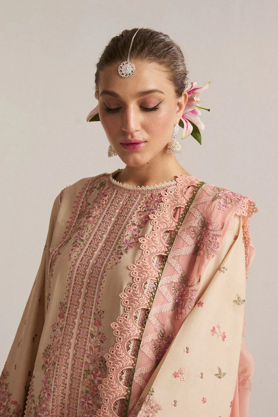 LUXURY PREMIUM EMB 3PC LAWN COLLECTION 2026