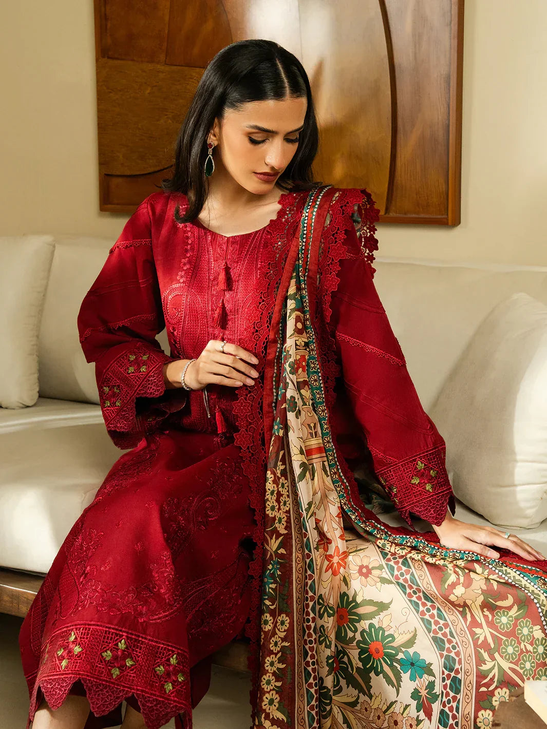 LUXURY PREMIUM EMB  3PC LAWN 2026