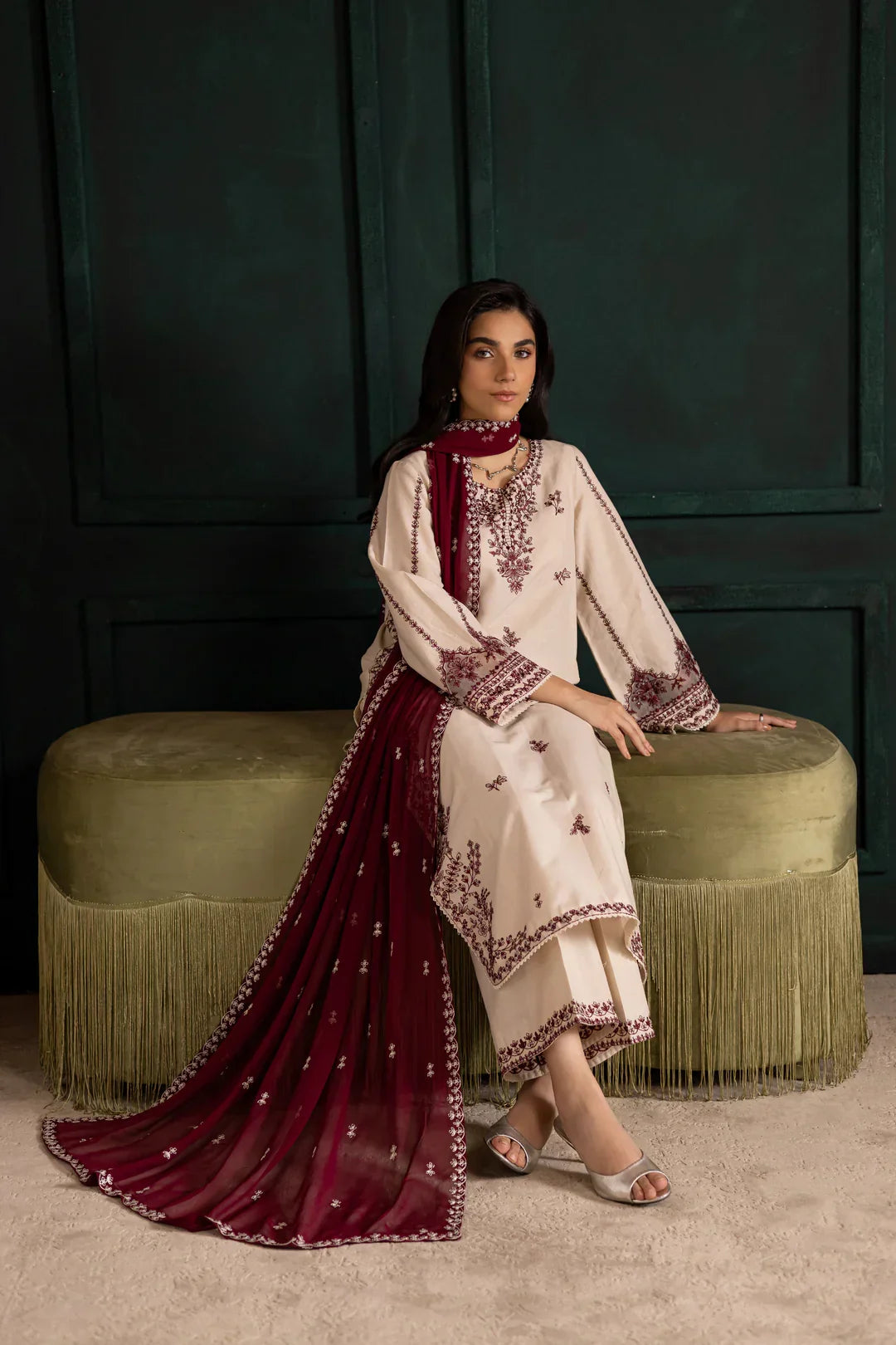 LUXURY PREMIUM EMB 3PC LAWN COLLECTION 2026