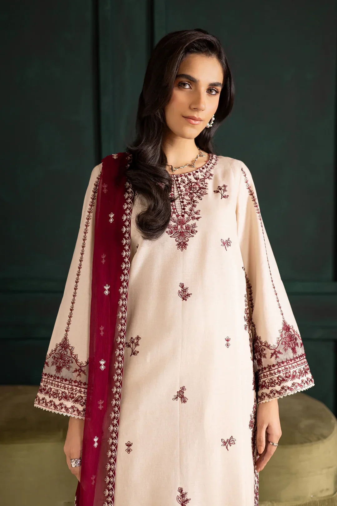 LUXURY PREMIUM EMB 3PC LAWN COLLECTION 2026