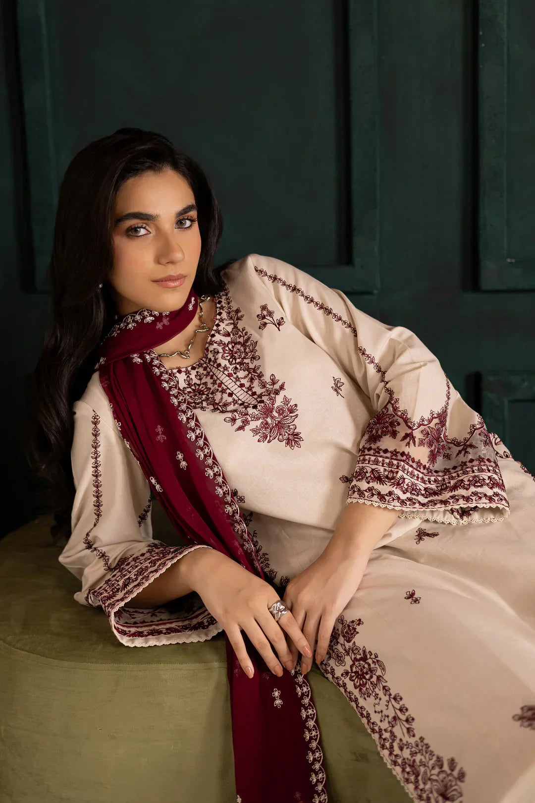 LUXURY PREMIUM EMB 3PC LAWN COLLECTION 2026