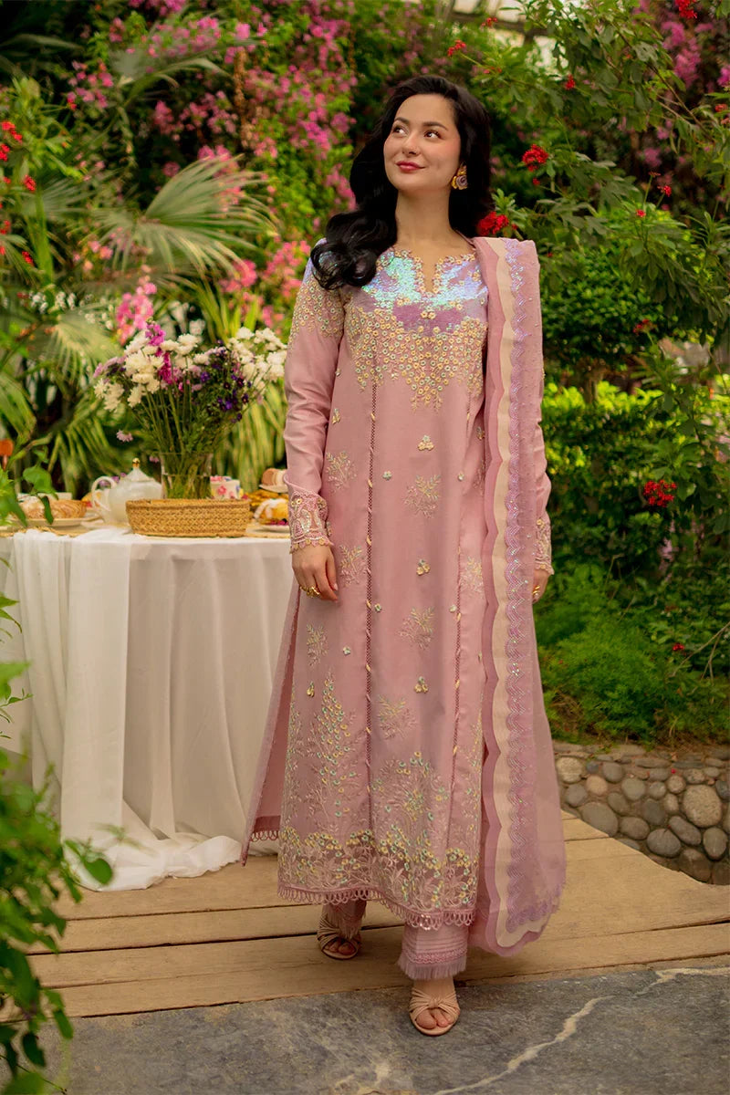 Rang Rasiya Premium Embroidered Lawn Unstitched 3Pc Suit - ALAYNA