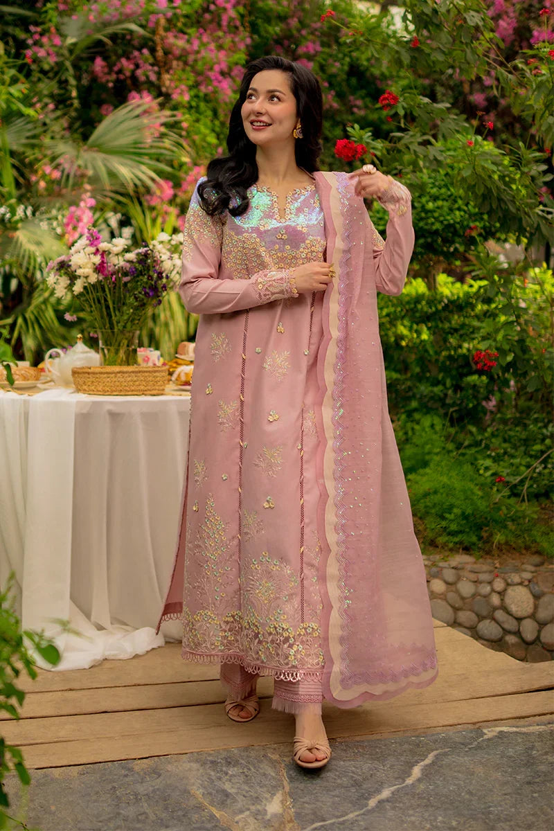 Rang Rasiya Premium Embroidered Lawn Unstitched 3Pc Suit - ALAYNA