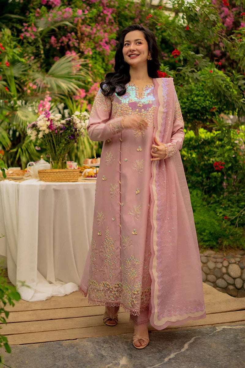 Rang Rasiya Premium Embroidered Lawn Unstitched 3Pc Suit - ALAYNA