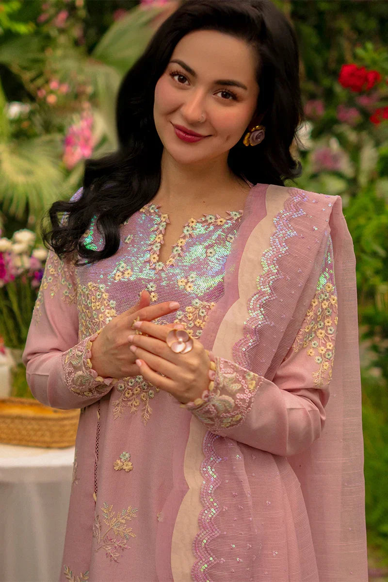 Rang Rasiya Premium Embroidered Lawn Unstitched 3Pc Suit - ALAYNA