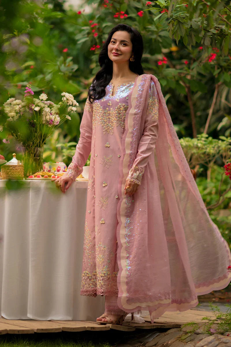 Rang Rasiya Premium Embroidered Lawn Unstitched 3Pc Suit - ALAYNA