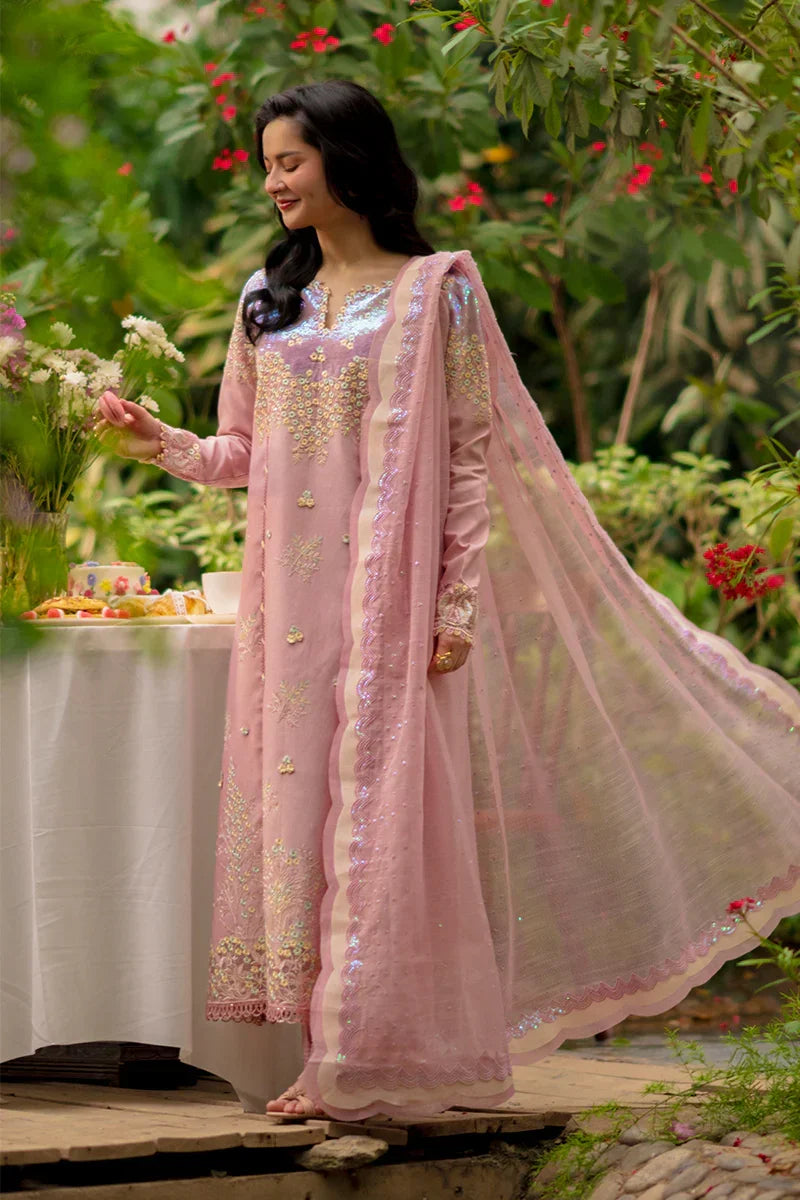 Rang Rasiya Premium Embroidered Lawn Unstitched 3Pc Suit - ALAYNA