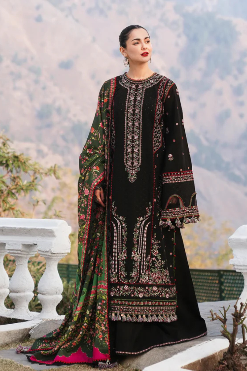 Lawn-3PC Embroidered with Digital Printed Jacquard Dupatta-5132