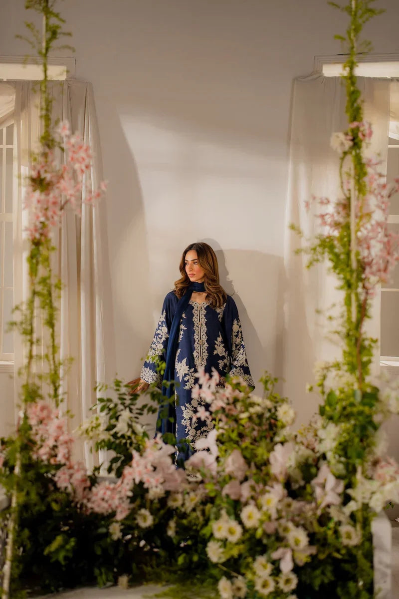 Zeenat Emb 3PCS – Luxury Embroidered Suit | Keliza