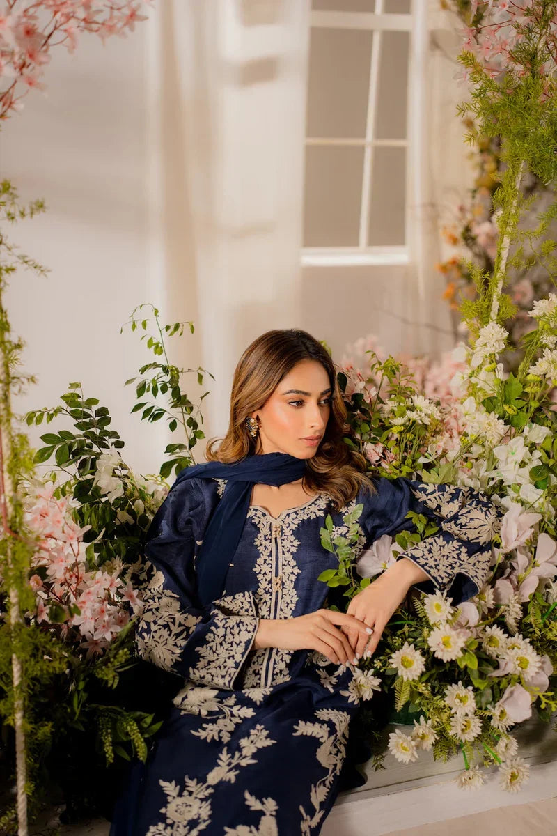 Zeenat Emb 3PCS – Luxury Embroidered Suit | Keliza